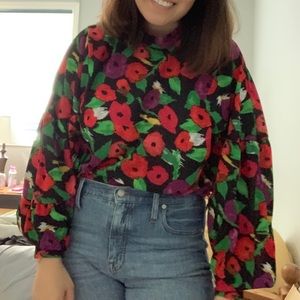 [ZARA] Floral Blouse